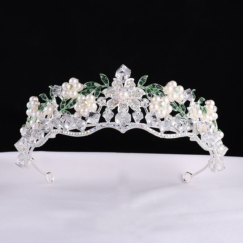 Purple Crystal Bridal Crown/Tiara